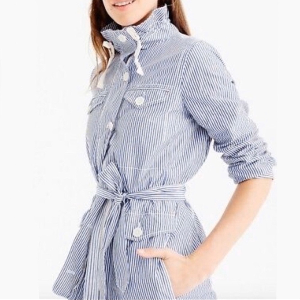 J.Crew Striped utility jacket